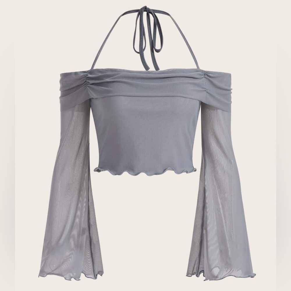 Long sleeve crop top